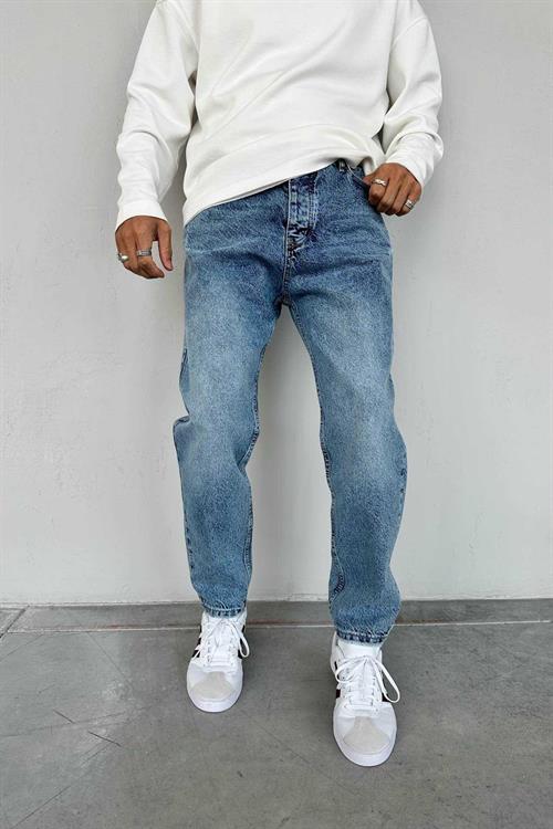 Wholesale Mens Blue Relaxed Fit Jeans