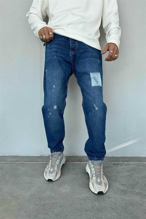 Wholesale Mens Blue Relaxed Fit Jeans