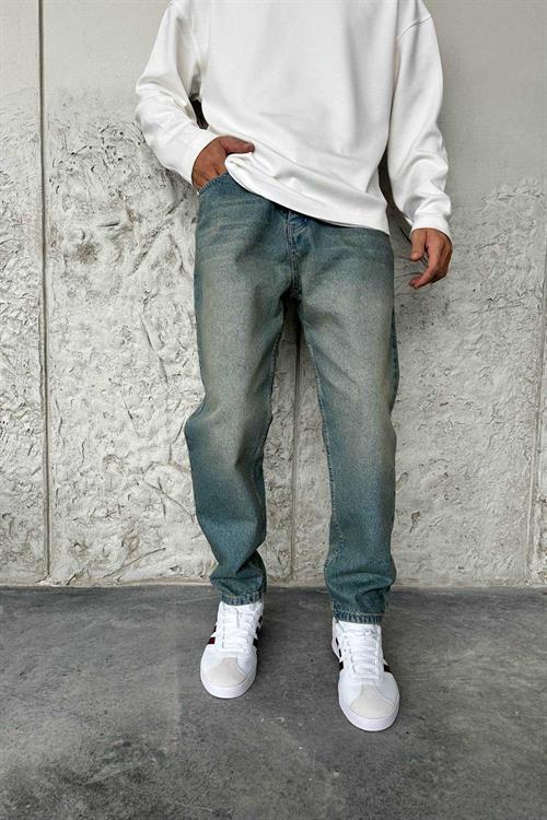 Wholesale Mens Blue Relaxed Fit Jeans