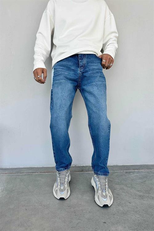 Wholesale Mens Blue Relaxed Fit Jeans
