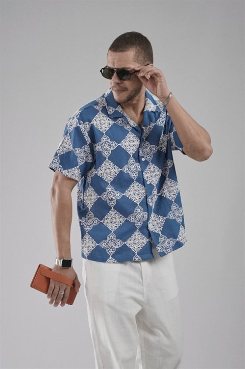 Wholesale Mens Blue Shirt