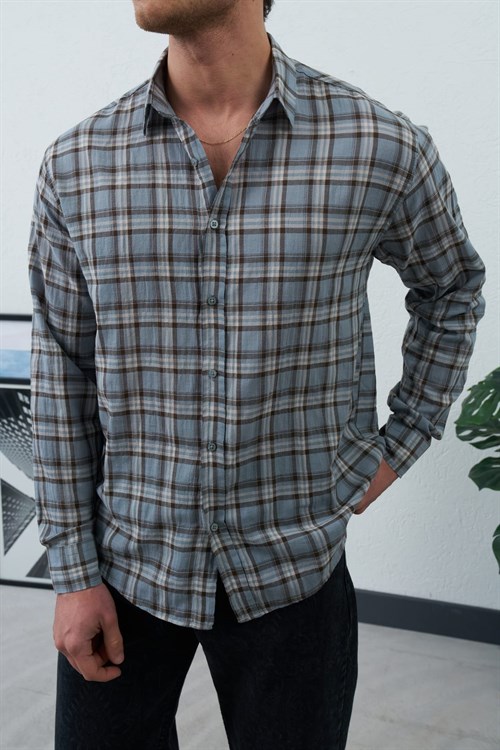 Wholesale Mens Blue Shirt