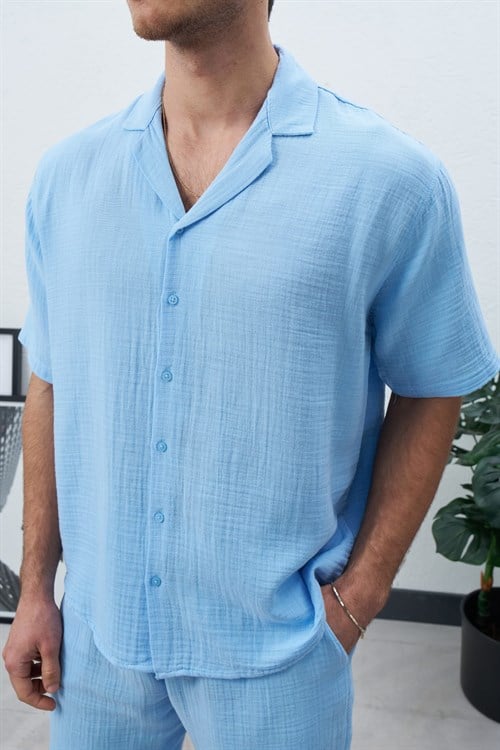 Wholesale Mens Blue Shirt