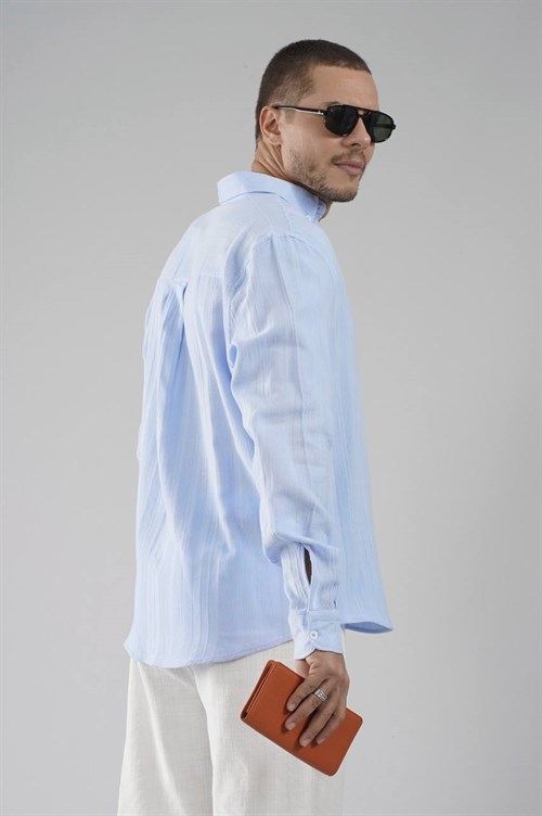 Wholesale Mens Blue Shirt
