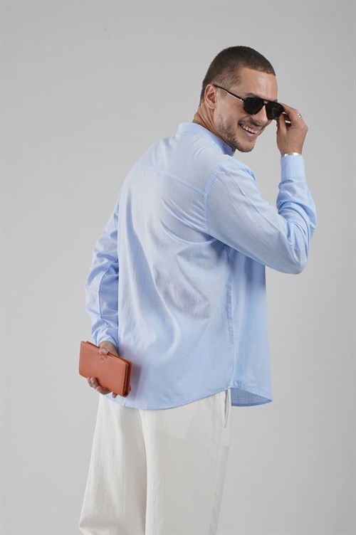 Wholesale Mens Blue Shirt