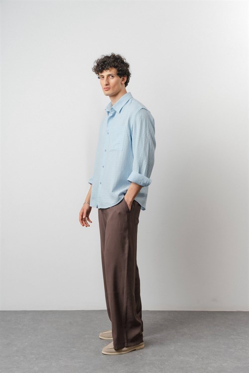 Wholesale Mens Blue Shirt