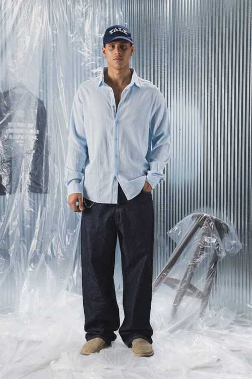 Wholesale Mens Blue Shirt