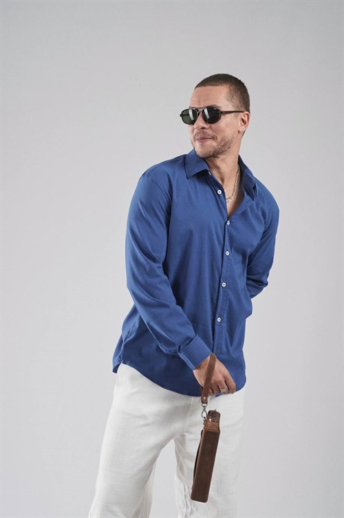 Wholesale Mens Blue Shirt