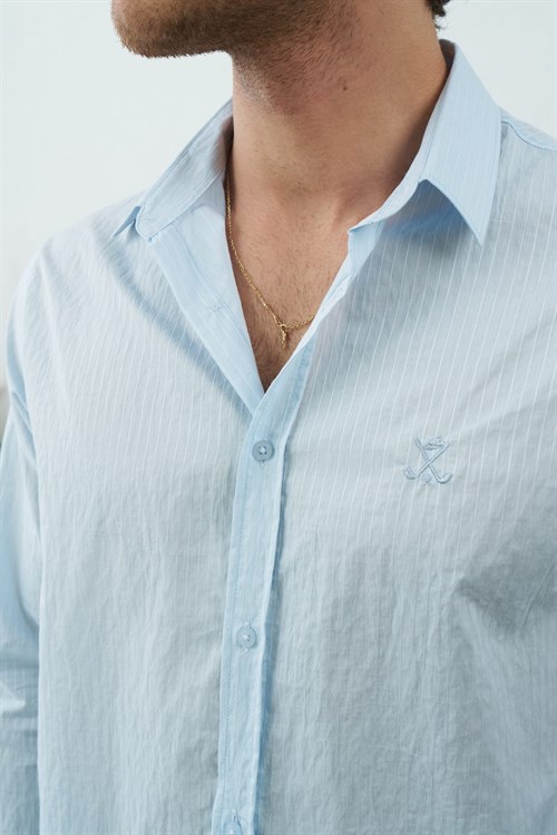 Wholesale Mens Blue Shirt