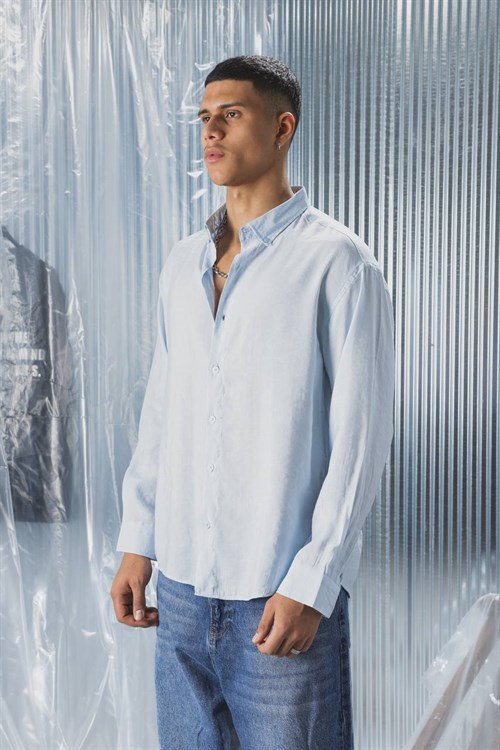 Wholesale Mens Blue Shirt