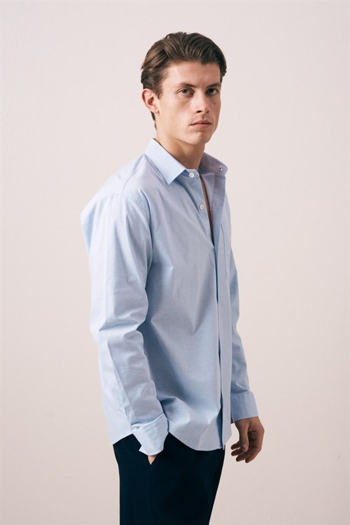 Wholesale Mens Blue Shirt