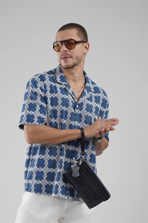 Wholesale Mens Blue Shirt