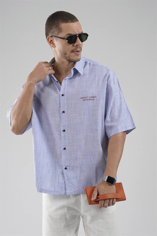 Wholesale Mens Blue Shirt