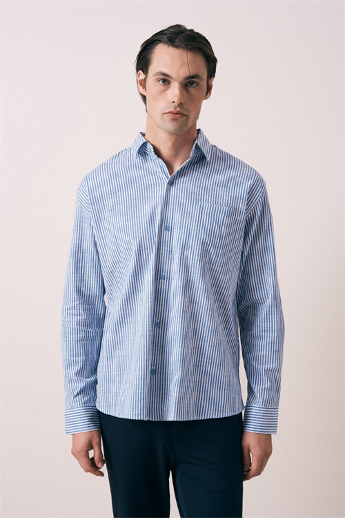 Wholesale Mens Blue Shirt