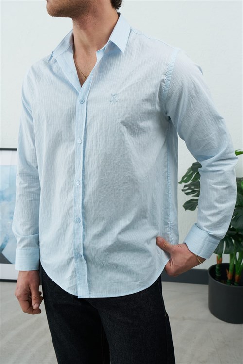 Wholesale Mens Blue Shirt