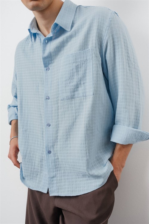 Wholesale Mens Blue Shirt