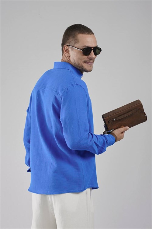 Wholesale Mens Blue Shirt