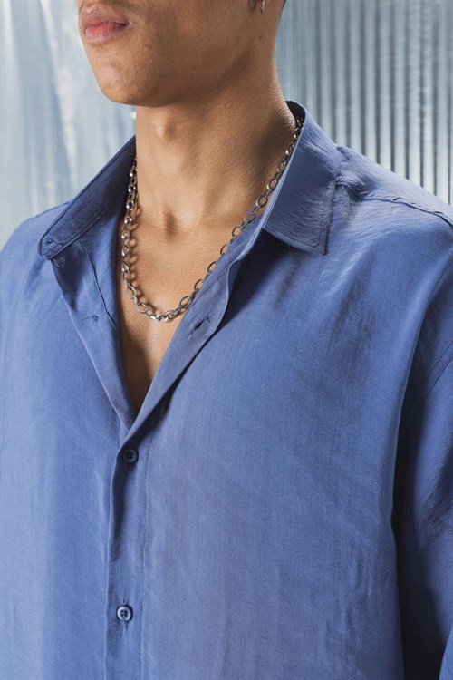 Wholesale Mens Blue Shirt