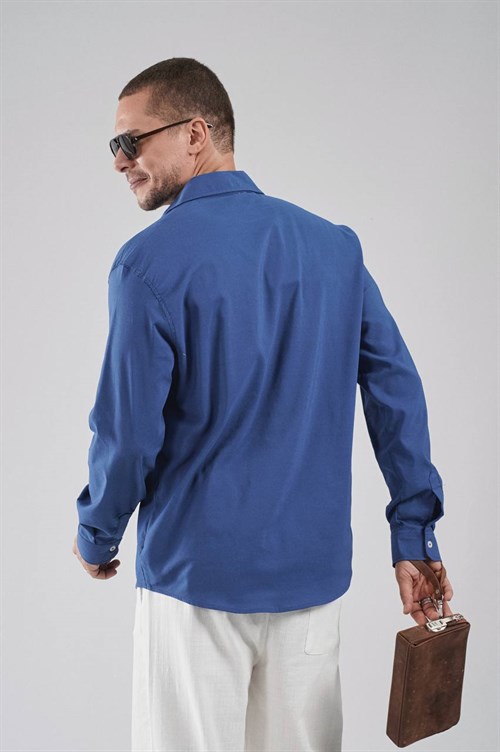 Wholesale Mens Blue Shirt