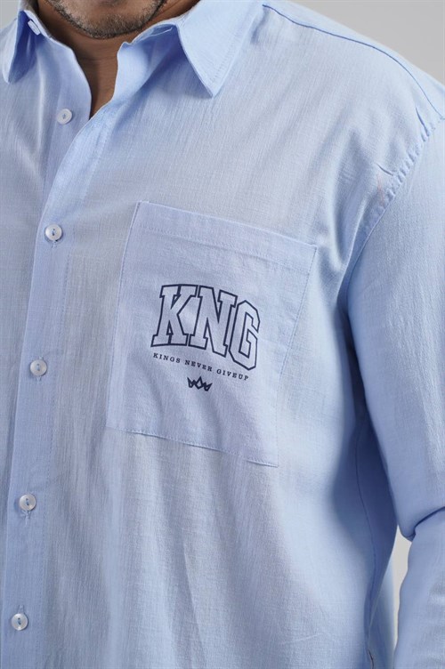 Wholesale Mens Blue Shirt