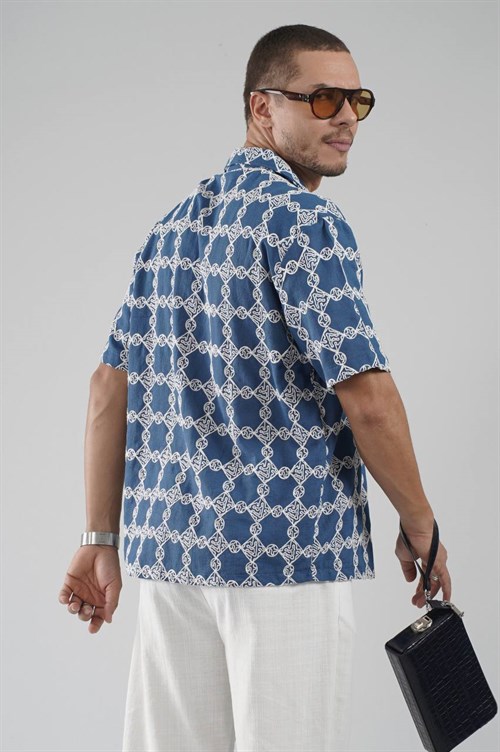 Wholesale Mens Blue Shirt
