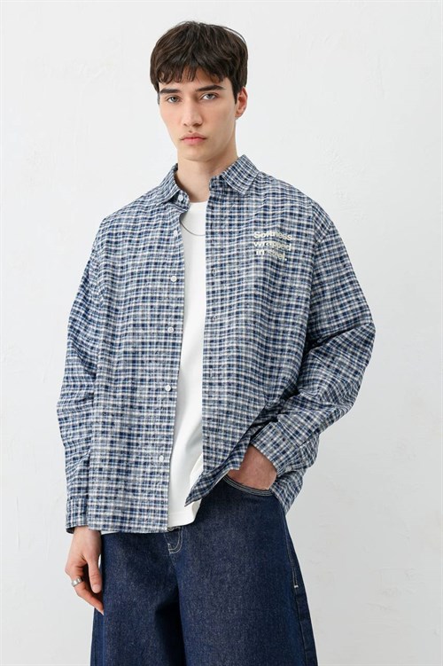Wholesale Mens Blue Shirt