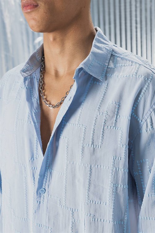 Wholesale Mens Blue Shirt