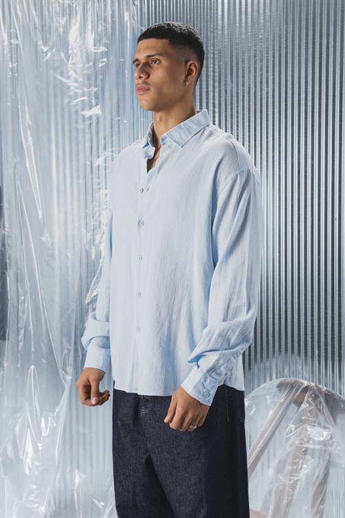 Wholesale Mens Blue Shirt