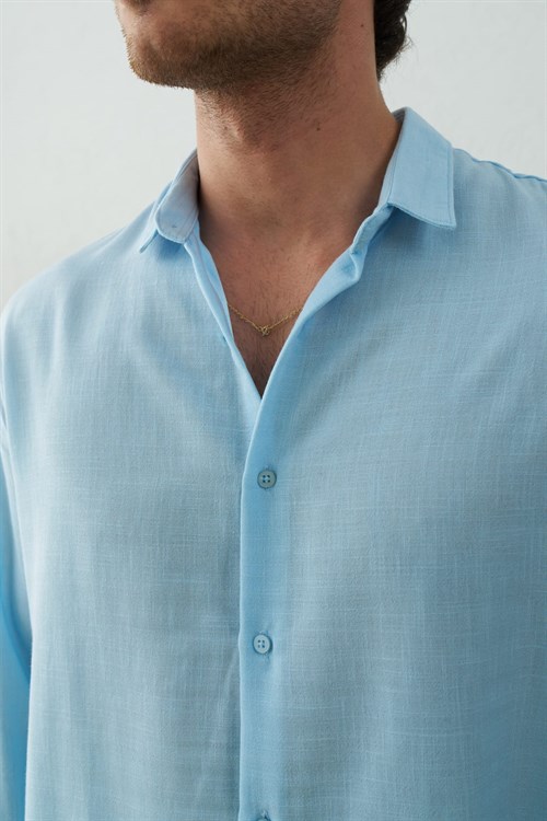 Wholesale Mens Blue Shirt