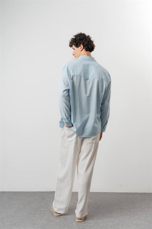 Wholesale Mens Blue Shirt