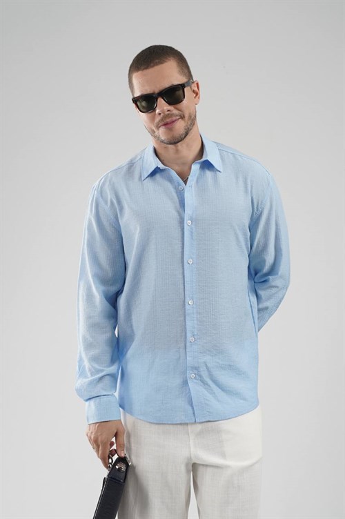 Wholesale Mens Blue Shirt