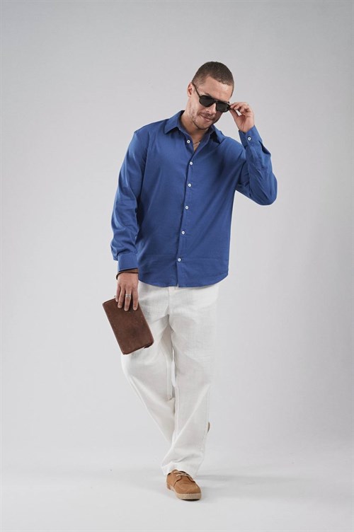 Wholesale Mens Blue Shirt