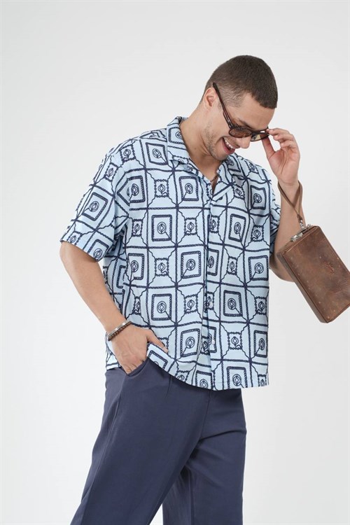 Wholesale Mens Blue Shirt