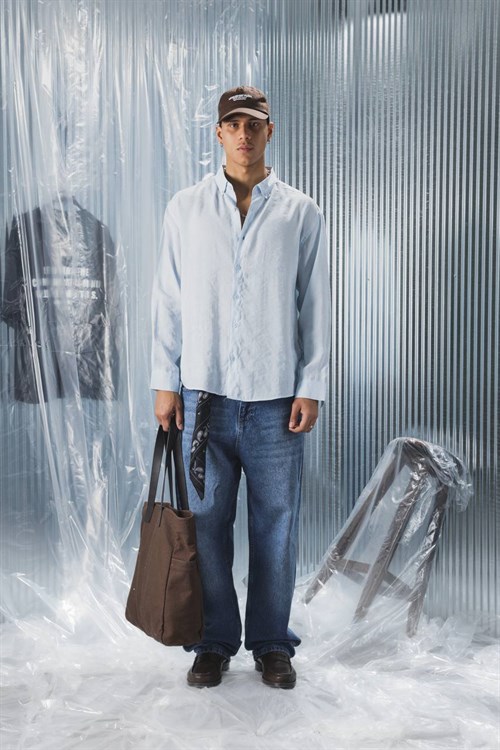 Wholesale Mens Blue Shirt