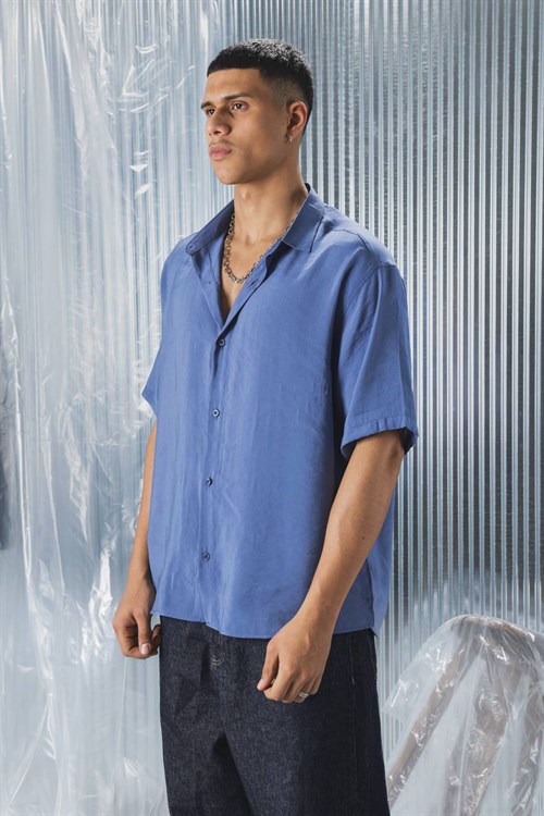 Wholesale Mens Blue Shirt