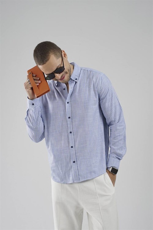 Wholesale Mens Blue Shirt