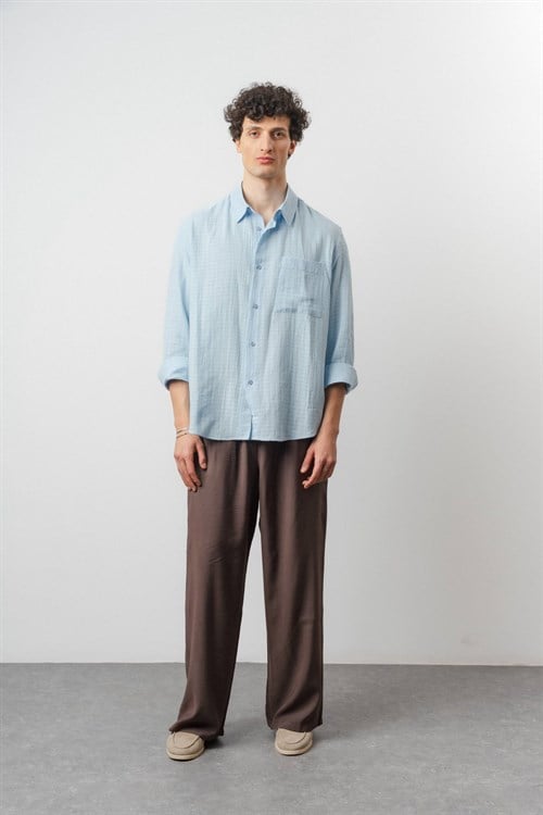 Wholesale Mens Blue Shirt