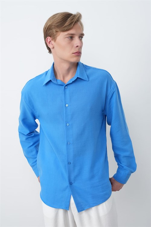 Wholesale Mens Blue Shirt