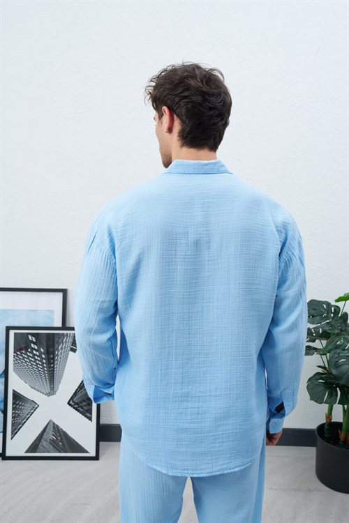 Wholesale Mens Blue Shirt