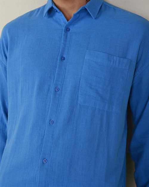 Wholesale Mens Blue Shirt