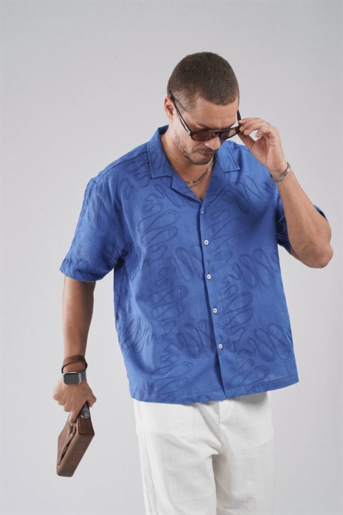 Wholesale Mens Blue Shirt