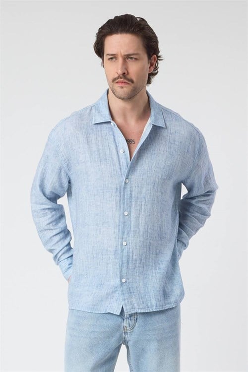Wholesale Mens Blue Shirt