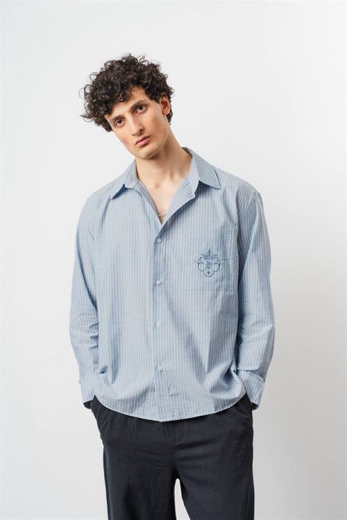 Wholesale Mens Blue Shirt