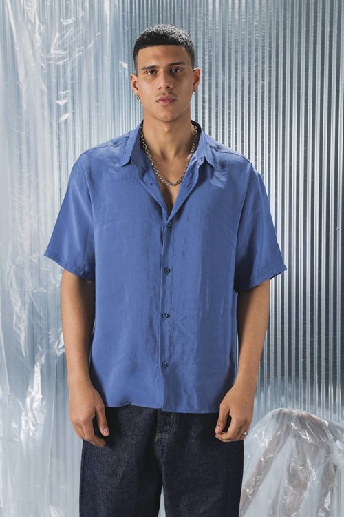 Wholesale Mens Blue Shirt