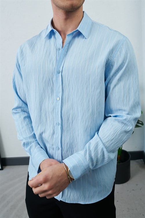 Wholesale Mens Blue Shirt