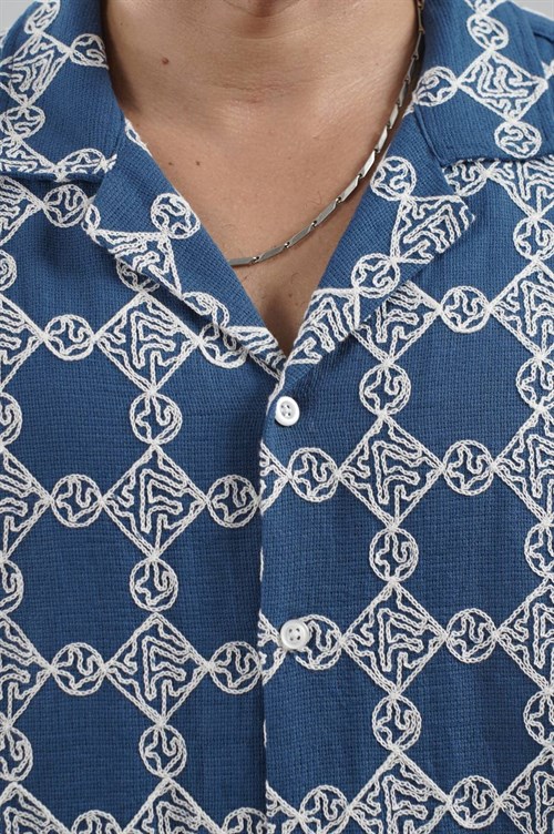 Wholesale Mens Blue Shirt