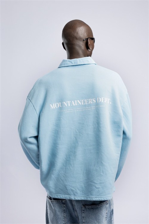 Wholesale Mens Blue Sweatshirt 