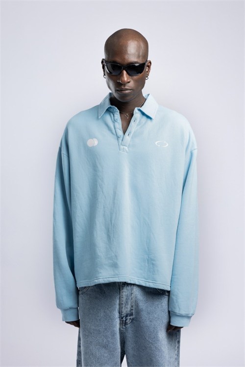 Wholesale Mens Blue Sweatshirt 