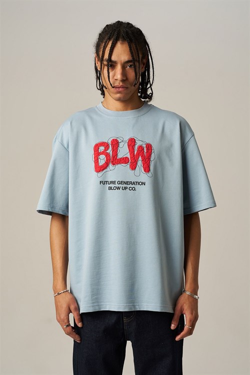 Wholesale Mens Blue T-Shirt