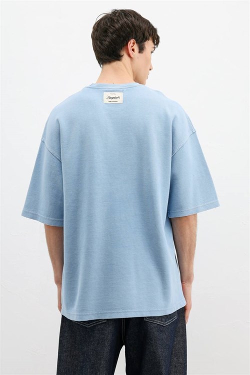 Wholesale Mens Blue T-Shirt
